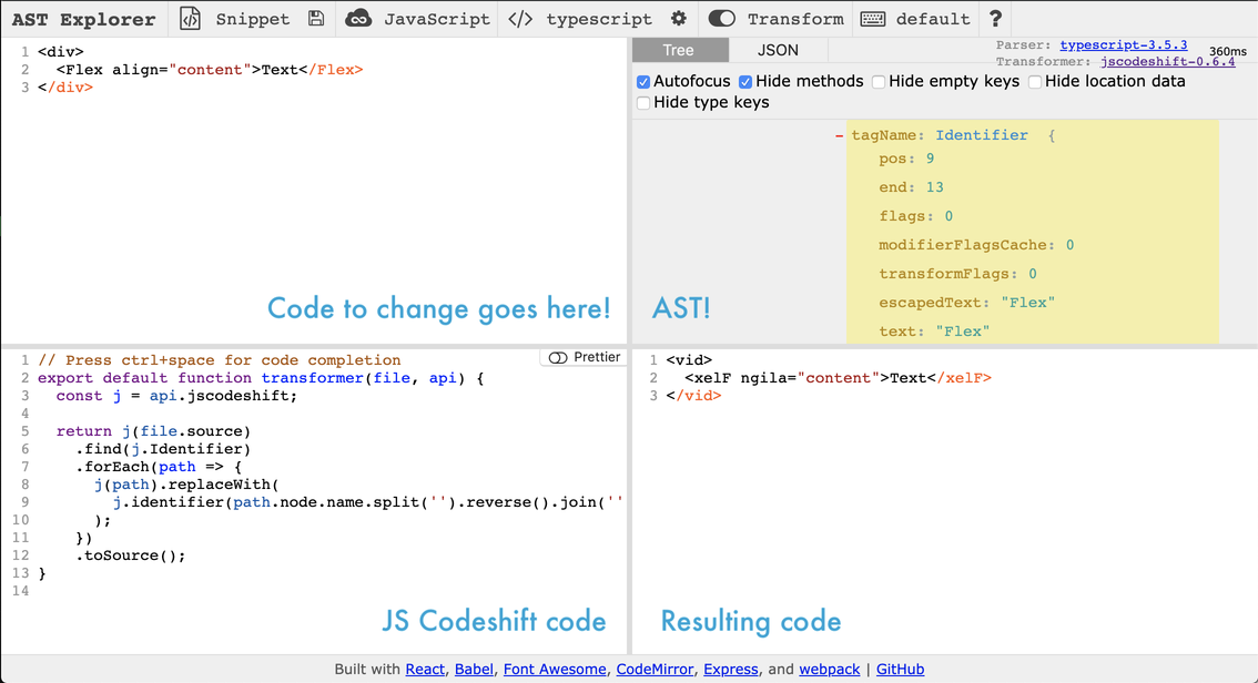 Where to put your jscodeshift code