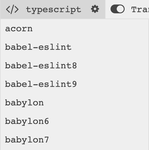 set the parser to babel or typescript
